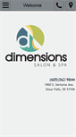 Mobile Screenshot of dimensionshair.com